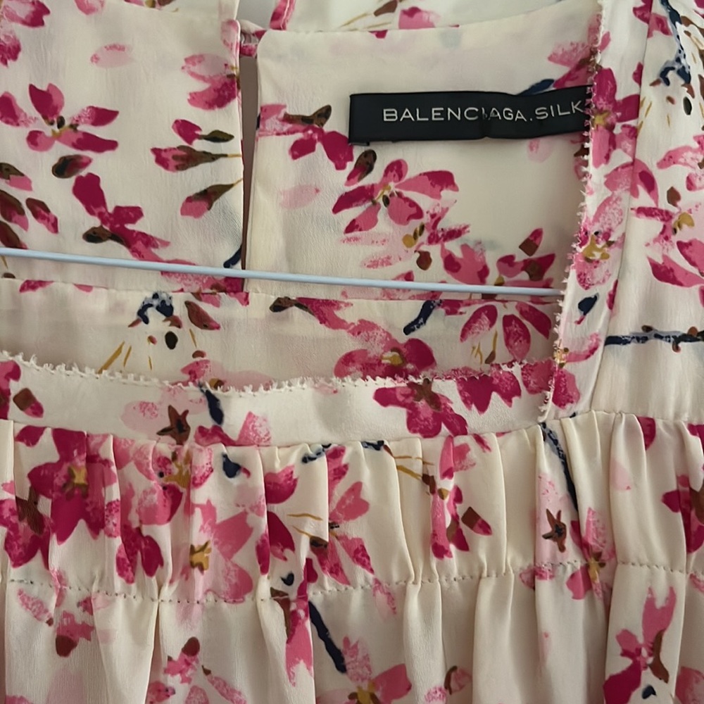 ASO Blair Waldorf Balenciaga cherry blossom dress FR 42 - Picture 4 of 7